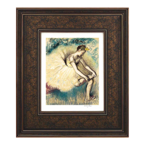 Edgar Degas Danseuse Attachant Sa Chaussure Framed