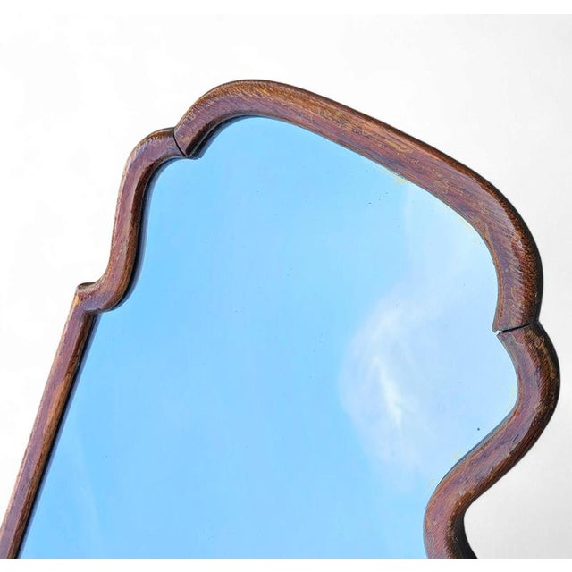 1920s Wooden Frame Mirror, 1920s For Sale - Image 5 of 7