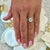 Natural Colombian Emerald Diamond Ring 14k W Gold 0.80 TCW Certified, Size 6.5 For Sale - Image 4 of 9