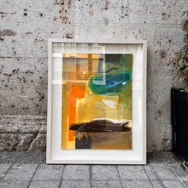 Lorenzo Colomo, Abstract Composition, 21st Century, Mixed Media on Paper, Framed For Sale - Image 4 of 18