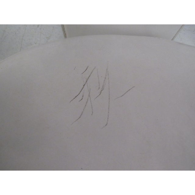 1970s Italian Modern Leather High Back Dining Chairs - 8 Pieces For Sale - Image 12 of 12