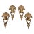 1930s Mid-West Art Deco Bronze Soleure Wall Sconces, Set of Four For Sale