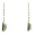 Australian Black Opal Diamond Platinum Drop Earrings, A Pair For Sale