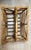 Vintage MCM Burnt Bamboo Magazine Rack Twin Compartment Boho Tiki Accent Stand For Sale In Los Angeles - Image 6 of 10