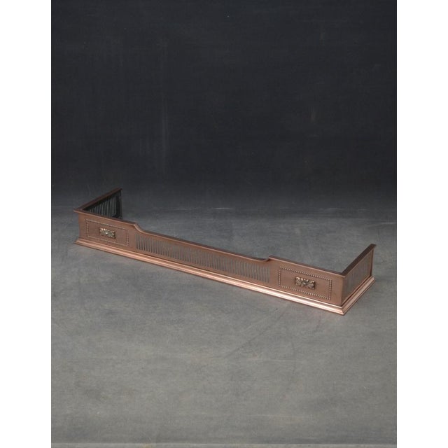 Red Antique Victorian Copper Fender For Sale - Image 8 of 11