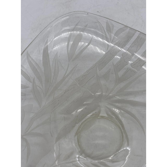 Mid-Century Modern Art Glass Serving Plate by Dorothy C Thorpe For Sale - Image 3 of 8
