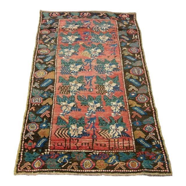 1900s Antique Karabagh Rug 7.7x3.11 For Sale