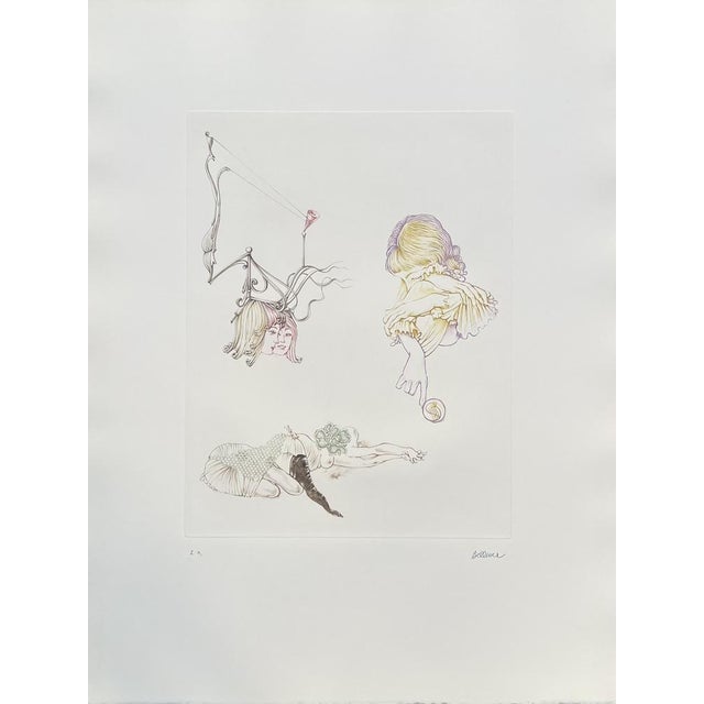 Modern Hans Bellmer, Mirror of Dreams 3A, 1972, Etching For Sale - Image 3 of 4