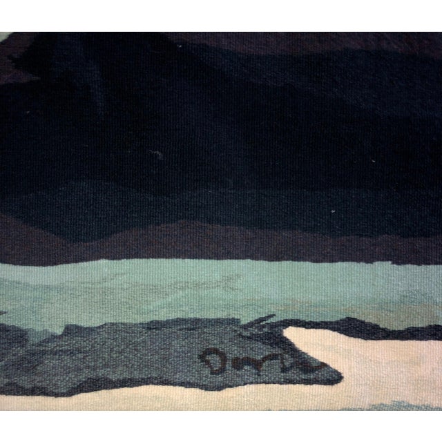 Early 20th Century (after) Arthur Dove, Handmade Wool Tapestry Abstract American Modernist Arthur Dove Aubusson Style For Sale - Image 12 of 12