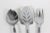 1960s 1960s Mid Century Modern Stainless Serving Set Spoon, Fork, Lifter, Set of Three Aztec Scroll For Sale - Image 5 of 10