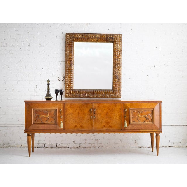 Large Mid Century Resin Framed Mirror For Sale - Image 10 of 10