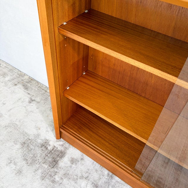 1960s Bookcase with Sliding Glass Doors from Gibbs Furniture, 1960s For Sale - Image 5 of 9