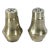 Pair Sterling Glass Lined Salt and Pepper Set For Sale