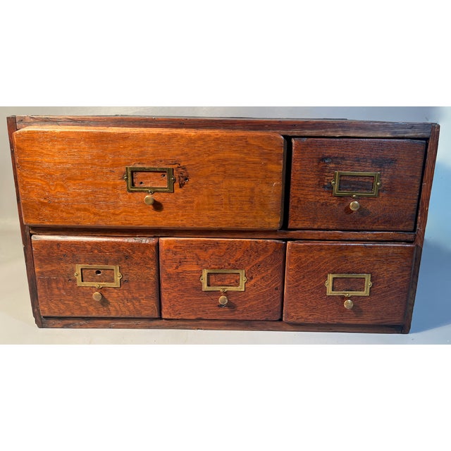 Time to organize all those small things that you can never find. This is a quarter sawn oak file cabinet with five...