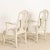 Rococo Late 19th Century Antique Pair of Gray Painted Swedish Arm Chairs For Sale - Image 3 of 12