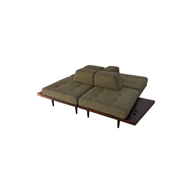 Brown Vintage Italian Modular Living Room Sofa, 1970s, Set of 4 For Sale - Image 8 of 8