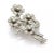 Contemporary Platinum Diamond & Solid Spinning Floral Spring Brooch Pin For Sale - Image 3 of 5