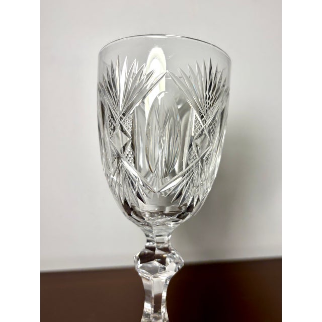 Crystal Glasses from Saint Louis, 19th Century, Set of 9 For Sale - Image 4 of 18