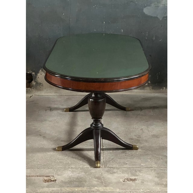 Green Mid 20th Century Italian Dining Table by Vittorio Dassi For Sale - Image 8 of 10