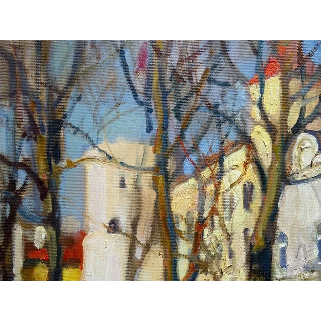 Early 21st Century Valery Bayda, Town, The Embankment, 2017, Oil on Canvas For Sale - Image 5 of 7