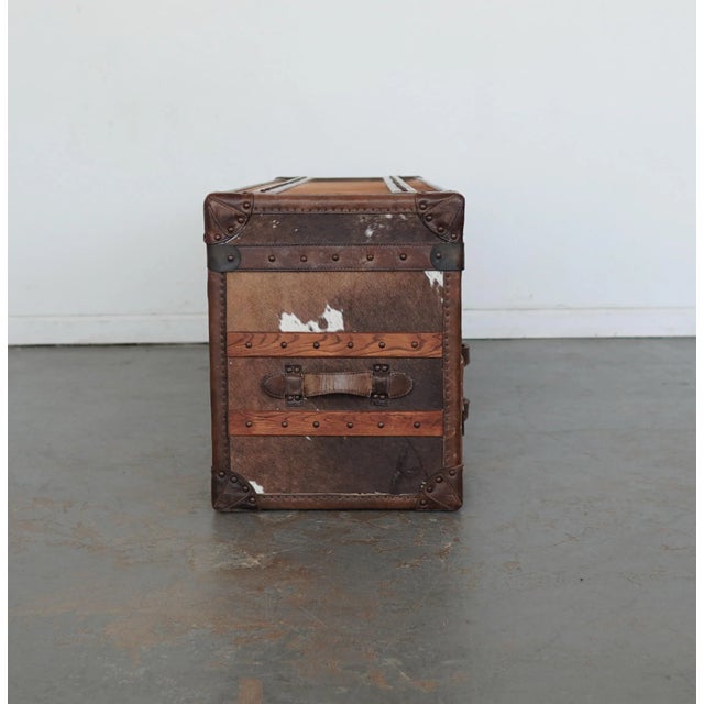 Cowhide Harrow Trunk Attributed to Timothy Oulton For Sale - Image 10 of 16