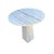 This marble side table features a round tabletop and a geometric-shaped base, offering both style and functionality. Made...
