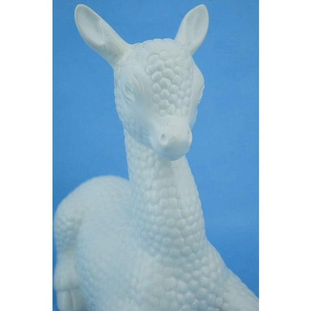 Art Deco Ceramic Baby Deer Sculpture by Giovanni Gariboldi for Richard Ginori Factory, Italy, 1900s For Sale - Image 16 of 18