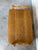 Brown Vintage Danish Oak Side Table / Magazine Rack With Cane Storage For Sale - Image 8 of 9