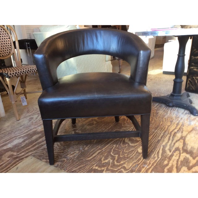 Modern Lee Industries Leather Club Chair Item # L5483-01 For Sale In Washington DC - Image 6 of 6