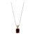 Pink Tourmaline Necklace in 14kt Yellow Gold – 1.4ctw, 18in, New For Sale