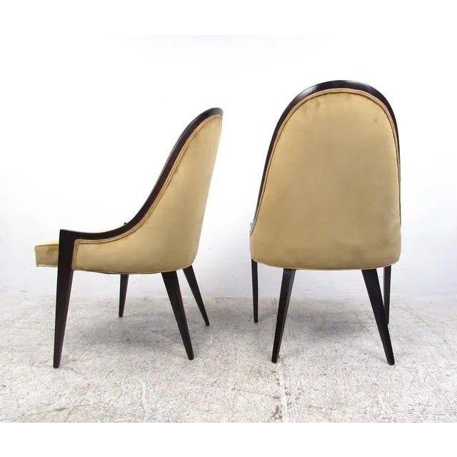 Harvey Probber Harvey Probber Gondola Slipper Chairs - a Pair For Sale - Image 4 of 6