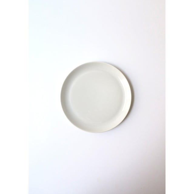 A German white porcelain catchall dish, Midcentury Modern design period, circa mid-20th century, 1950s, 1960s, Germany. A...