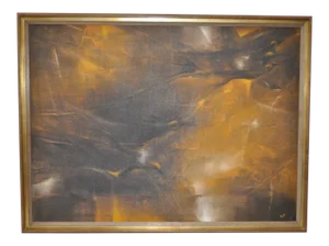 Monte "Swallows Five" Mid-Century Modern Abstract Painting C.1960