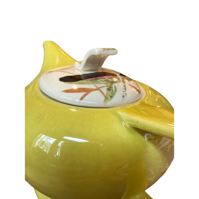 Redwing Pottery Lotus Teapot 1950’s For Sale - Image 11 of 16