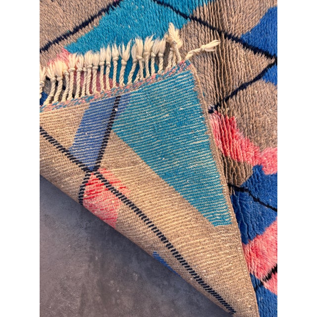 Textile 2020s Contemporary Moroccan Rug - 3'6" X 4'11" Ft For Sale - Image 7 of 8