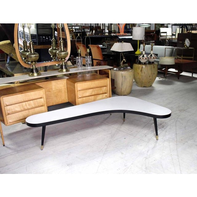 Vintage Mid Century Organic Kidney Shape Coffee Table ...