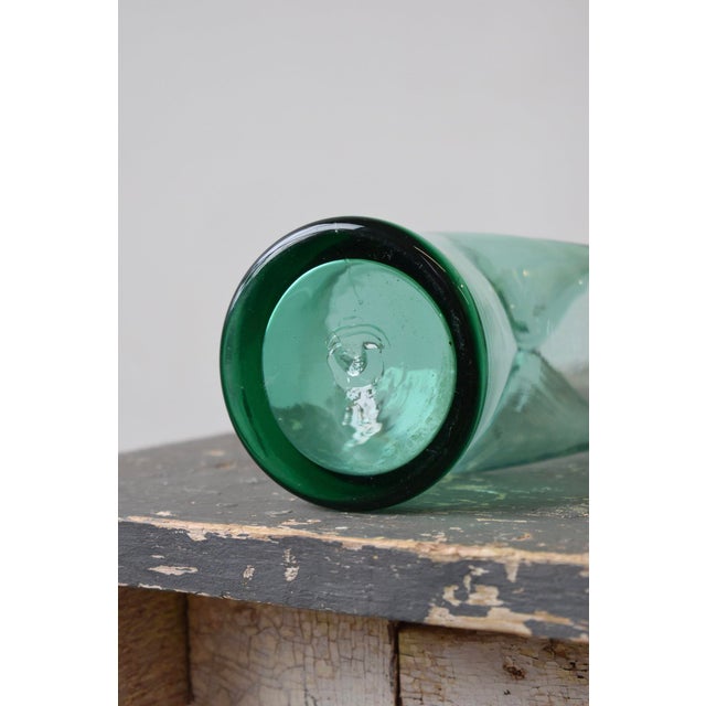 Vintage Teal Blown Glass Pinched Vase #415 Attributed to Winslow ...