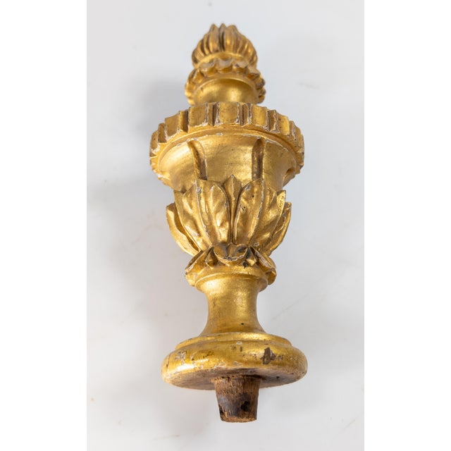 We are selling this nice 18th or 19th century carved giltwood finial. This architectural fragment probably came off a...