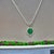 Natural Emerald Diamond Pendant With Chain 17.5" 14k WG 1.35 TCW Certified For Sale - Image 12 of 14
