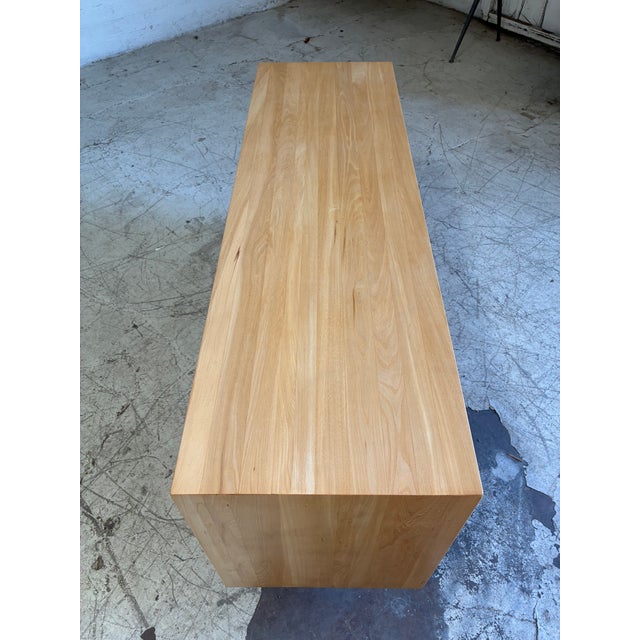 Mid-Century Modern Newly Refinished Vintage Blonde 9-Drawer Lowboy Dresser For Sale - Image 3 of 7