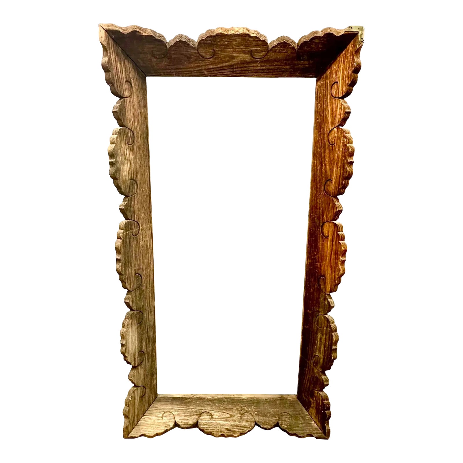 一番の 19th C Meiji Japanese Shrine Shinto Temple Wood Frame Sign 絵画