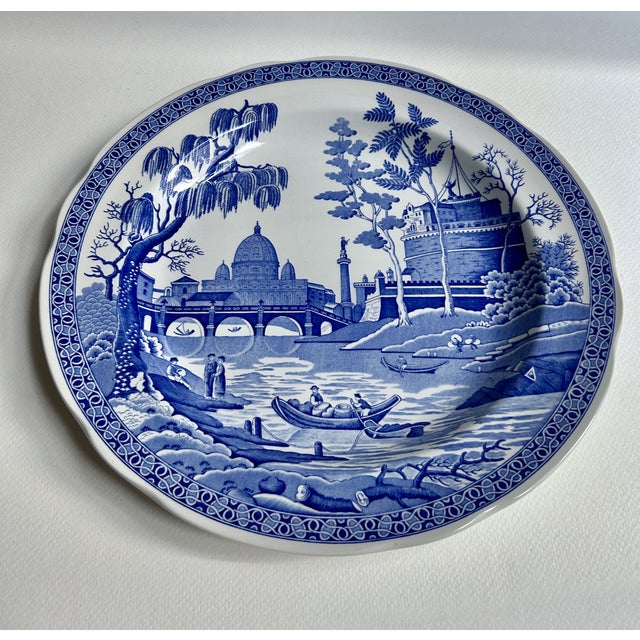 Late 20th Century Trio of Varied Spode Collection Blue & White Chinoiserie Dinner Plates For Sale In New York - Image 6 of 17