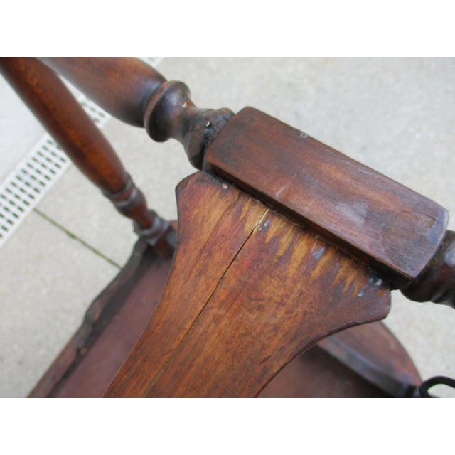 Antique Victorian Mahogany Console Entryway Table For Sale - Image 12 of 12
