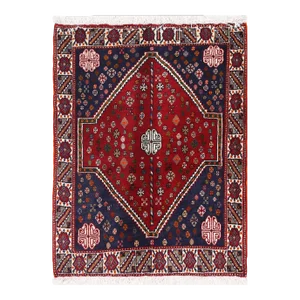 Pasargad Red Color Hand Knotted Persian Abadeh