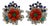 1960s Pair of Diamond, Gemstone and Enamel Flower Earrings For Sale