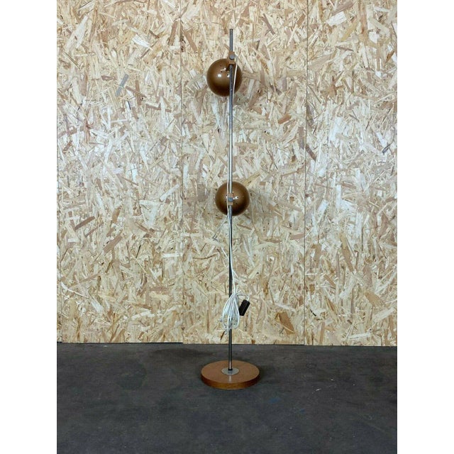 Mid-Century Space Age Teak Floor Lamp from Temde For Sale - Image 10 of 13