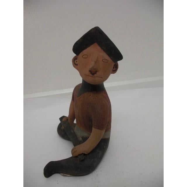 Vintage Terra Cotta Conquistador Sculpture For Sale In Los Angeles - Image 6 of 10