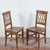 Vintage Wood Chairs, Set of 2 For Sale - Image 5 of 6
