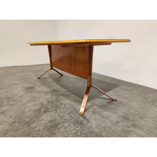 Mid-Century Curved Coffee Table, 1960s For Sale - Image 6 of 11
