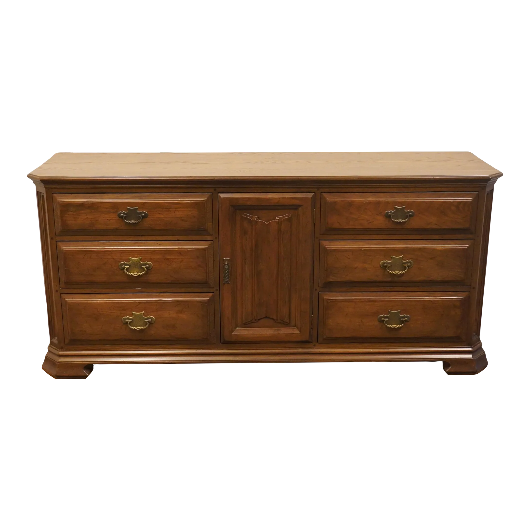 old brown dresser Glenview 9 Drawer Dresser - Weathered Oak Veneer